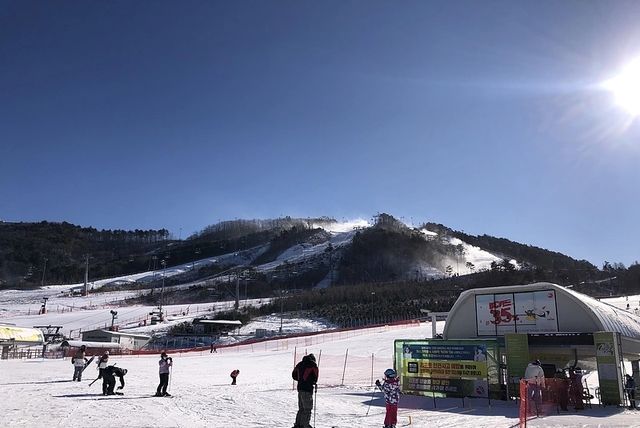 韓國平昌阿爾卑西亞洲際初滑雪