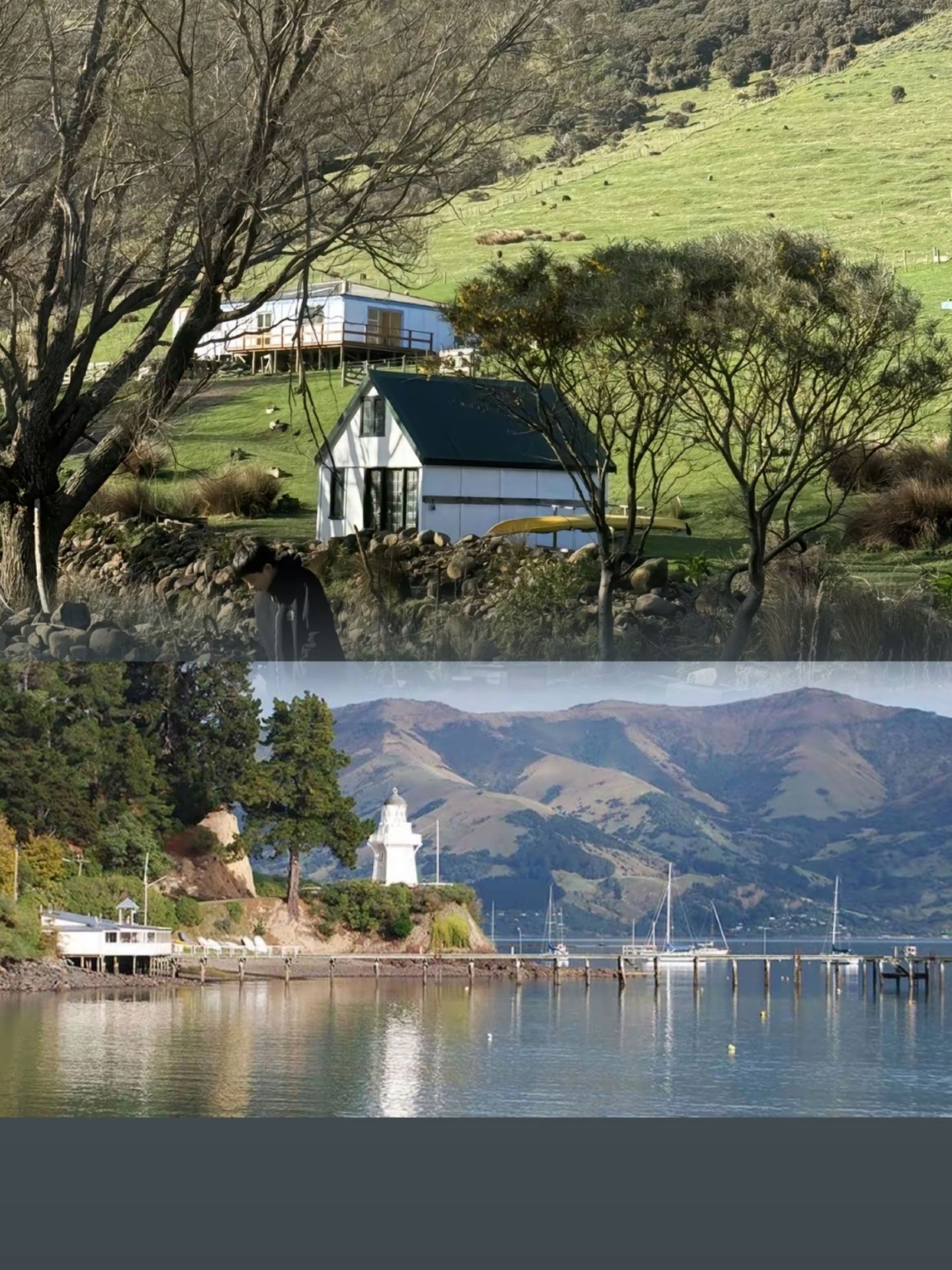 Akaroa, New Zealand, là một thị trấn nhỏ mang đậm phong cách Pháp, kết hợp với văn hóa New Zealand!