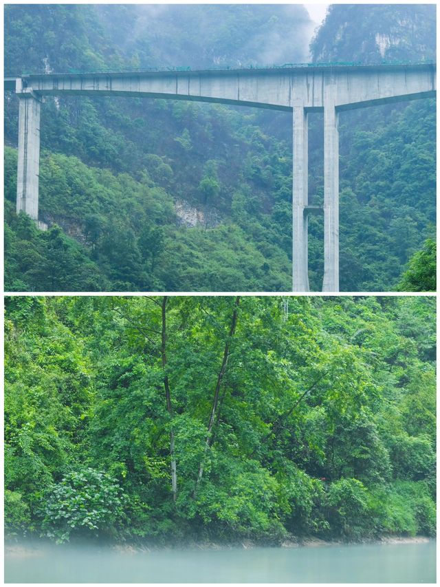 河池小三峽坐船睇山水景色靚到似幅畫真係正