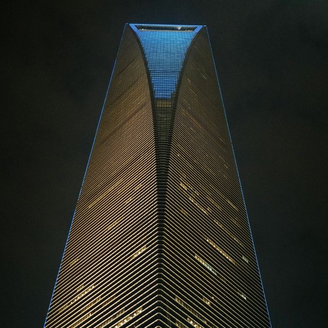 City of Lights – Shanghai’s Skyscrapers by Night 🌆✨