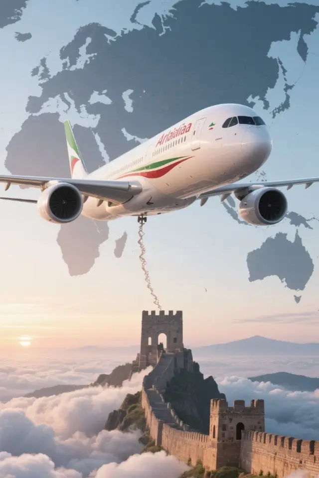 Direct flight to the Sahara! Air Algérie's inaugural flight from Guangzhou, 12 hours non-stop to North Africa's treasure land