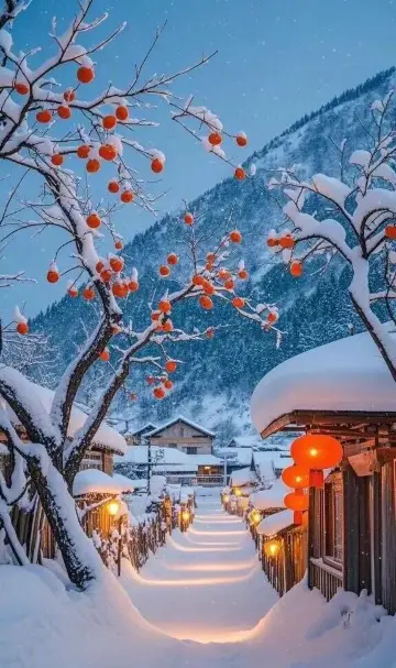 겨울 얼음과 눈 여행