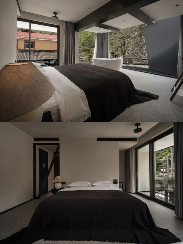 神仙民宿落地窗+大浴缸也太絕了吧