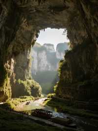 武隆天生三橋親子探險娃追瀑布+看古驛!超有趣