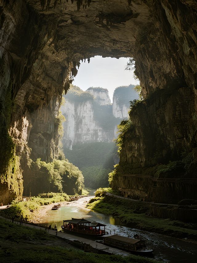 武隆天生三橋親子探險娃追瀑布+看古驛!超有趣 武隆天生三橋親子探險娃追瀑布+看古驛!超有趣