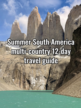 Summer is the perfect time for a multi-country trip to South America!
