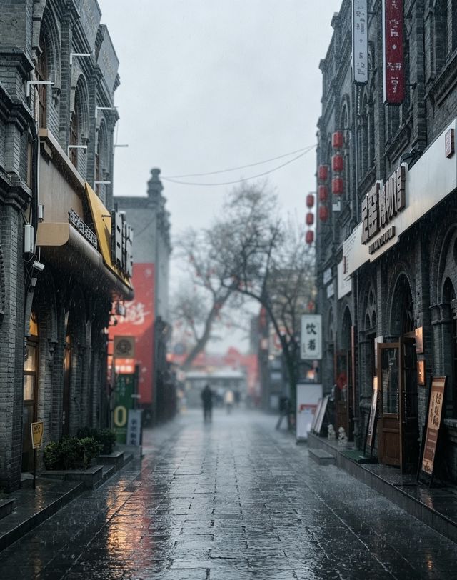 細雨浸潤西大街，讀懂保定古城的舊時光