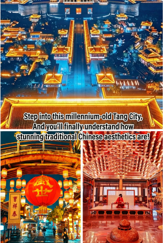 Step into this thousand-year-old Tang City and you'll finally understand the breathtaking beauty of traditional Chinese aesthetics!
