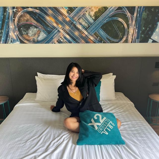 โรงแรมใจกลางเมืองมีออนเซน Cross Vibe Bangkok
