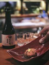 Sake pairing omakase
