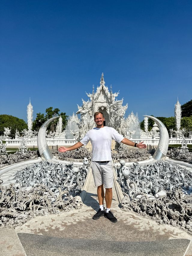 Beautiful details of White temple, Chiang Rai