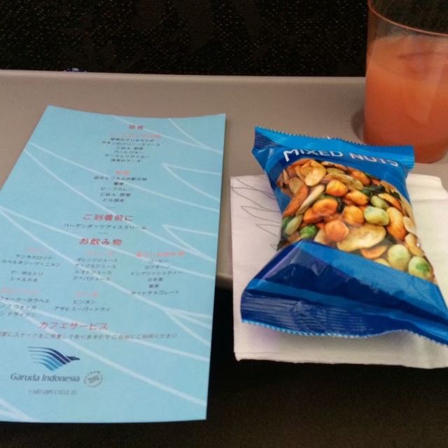 🍽️機内食（ガルーダインドネシア、香港航空、ハワイアン航空）