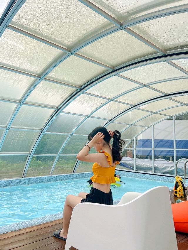 🎵온수 수영장 글램핑이 있는 '글램파크 글램핑 카라반'🎵