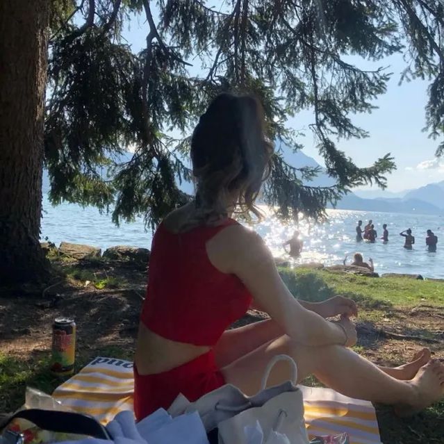 🇨🇭드넓은 스위스 호수에서 수영하기! 꼭 해보세요:)