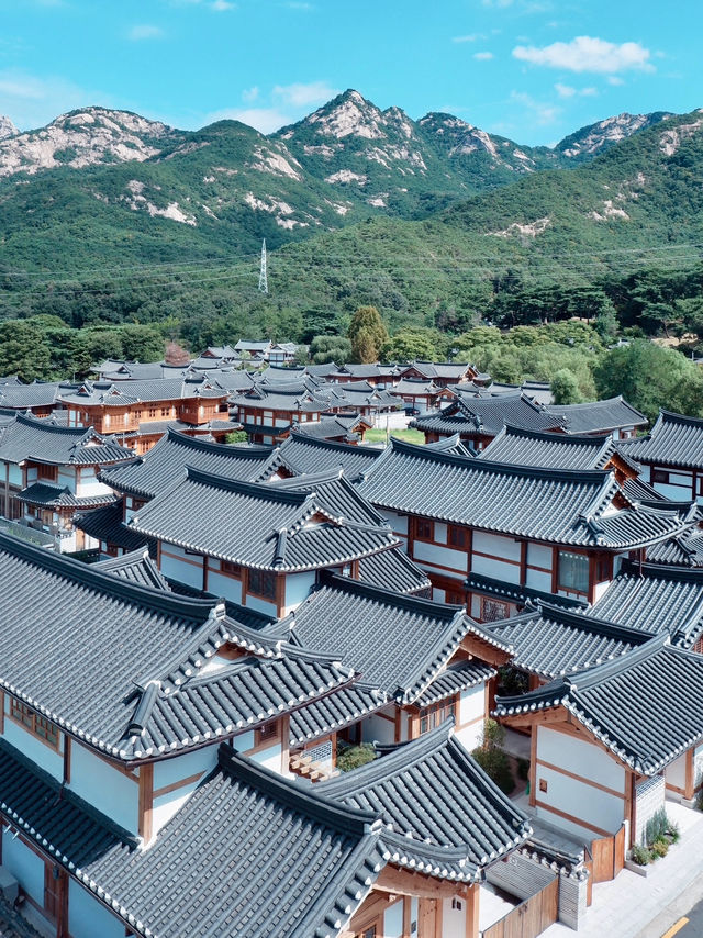 HANOK VILLAGE WITH MOUNTAIN VIEW | EUNPYEONG HANOK VILLAGE 