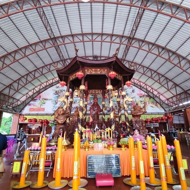 Temple with Teak Wood Deities 