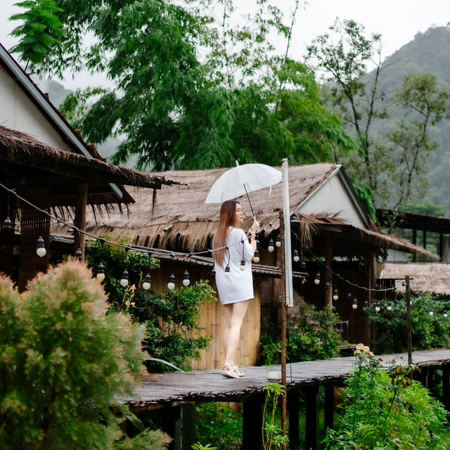 🌾ที่พักวิวดี ทุ่งนาเขียวทอดยาว และภูเขาเคล้าสายหม