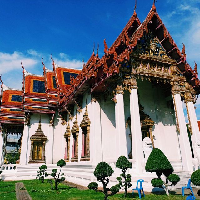 泰國曼谷著名歷史古跡皇家寺廟景點Wat Amarinthraram Worawihan，適合打卡拍照📸冥想