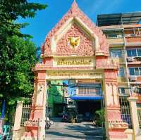 泰國曼谷湄南河畔著名古跡寺廟Wat Suttharam，百年歷史佛像雕塑，適合拍照📸打卡