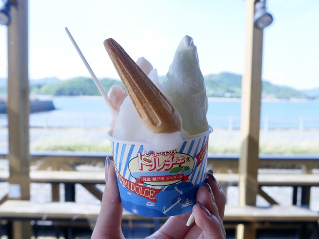瀬戸内しまなみ海道の作りたてジェラート屋さん🍨