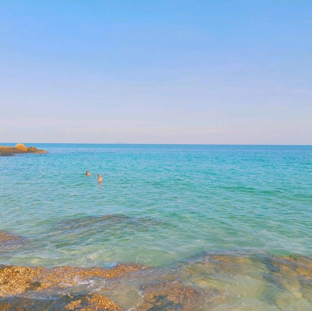 泰國沙美島絕美海灘景點:奧派海灘，適合打卡拍照📸游泳
