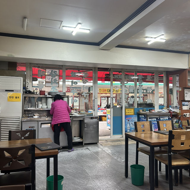 【🇰🇷：釜山】チャガルチで朝ごはん🐟