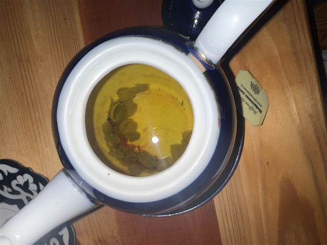 Cardamom and Saffron Tea at the Silkroad Tea House in Bukhara