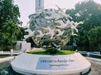 泰國曼谷著名地標高塔建築公園景點：Samut Prakan Learning Park And Tower，免費參觀，適合親子遊，適合打卡拍照📸