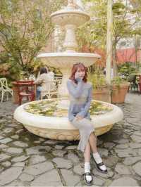 首爾🇰🇷浪漫歐陸風花花噴泉cafe⛲️