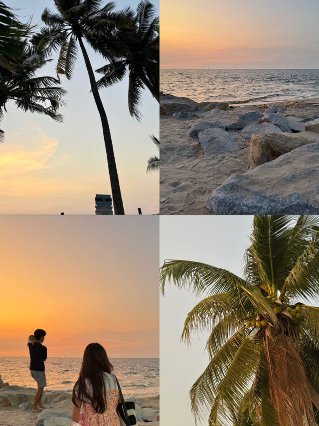 มาดูพระอาทิตย์ตก “หาดบางแสน” 🏝️