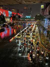 City Lights from Above: Bangkok’s Central World Night Glow 🌃✨