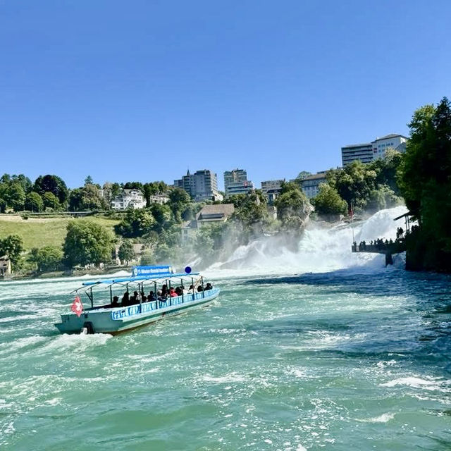 壯觀迷人的瀑布～瑞士萊茵瀑布 Rheinfall 
