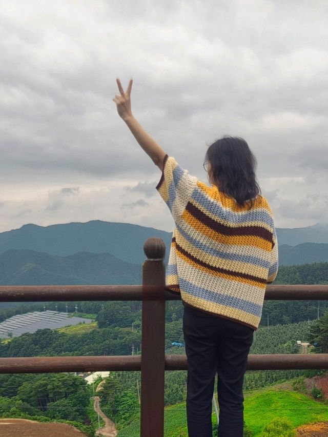 높은 해발고도 탁트인조망 💚정선타임캡슐공원