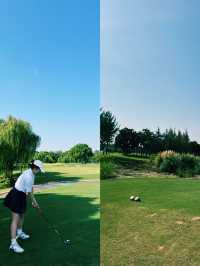 햇살 가득한 상하이 티엔마 골프장의 하루