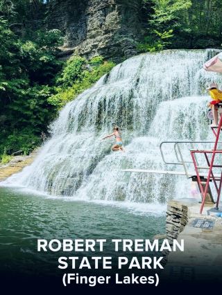 #travelwithfootball  

Destination: Enfield, NY  
If you’re chasing some serious upstate New York nature vibes, Robert H. Treman State Park in Enfield is your go-to! 🌲💦 Trails, epic waterfalls, and dramatic gorges make it a paradise for all levels of hikers. Here’s why you’ll love it and how to max out your visit:

Must-See Spot:  
Robert H. Treman State Park – 105 Enfield Falls Rd, Ithaca, NY 14850  
Open year-round, 7:00–21:00  
Don’t miss Lucifer Falls: this 115-foot cascade looks unreal in person! Park at Upper Entrance for easiest falls access and sweeping views. There are also scenic swimming holes (opposite the Lower Falls, usually open late June-Labour Day if lifeguards are present). Gorge and Rim trails loop you through postcard-perfect woodlands and rocky cliffs, with plenty of photo ops.

Pro Tips:  
Arrive early to beat the crowds and snag the best parking, especially on weekends. Wear solid hiking shoes – trails can get muddy or slippery. Bring a day pack with snacks and water. There’s a $9 vehicle entrance fee (card or cash, pay at the gate or kiosk). In summer, bring a swimsuit for a dip.  
Wifi/Signal? Pretty patchy—download maps ahead and go offline for a digital detox!

How to Get There:  
Car is your best bet—NY Route 13 is the main road from Ithaca (about 15 mins drive). You can use ride-shares but they might be unreliable on return, so plan accordingly.

Where to Eat:  
Grab picnic supplies in nearby Ithaca or hit downtown after your hike—Collegetown Bagels and Ithaca Bakery are both tasty.

#EnfieldNY  #WaterfallHikes  #FingerLakes  #StateParks  #UpstateNewYork 