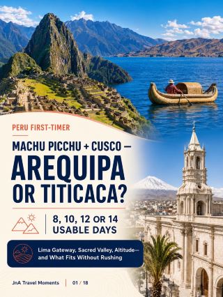 Peru First-Timer Route Builder: Lima + Cusco—Add Arequipa or Lake Titicaca?