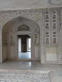 Agra Fort: A Historic View of the Taj Mahal
