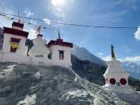 Buddhist Monastery lost high in mountains 