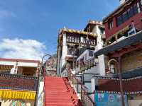 Buddhist Monastery lost high in mountains 