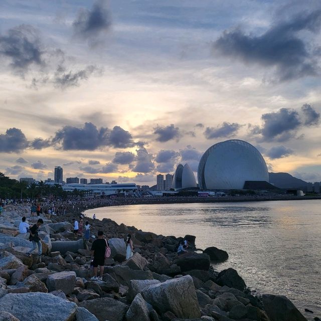 珠海情侶路上美麗外島