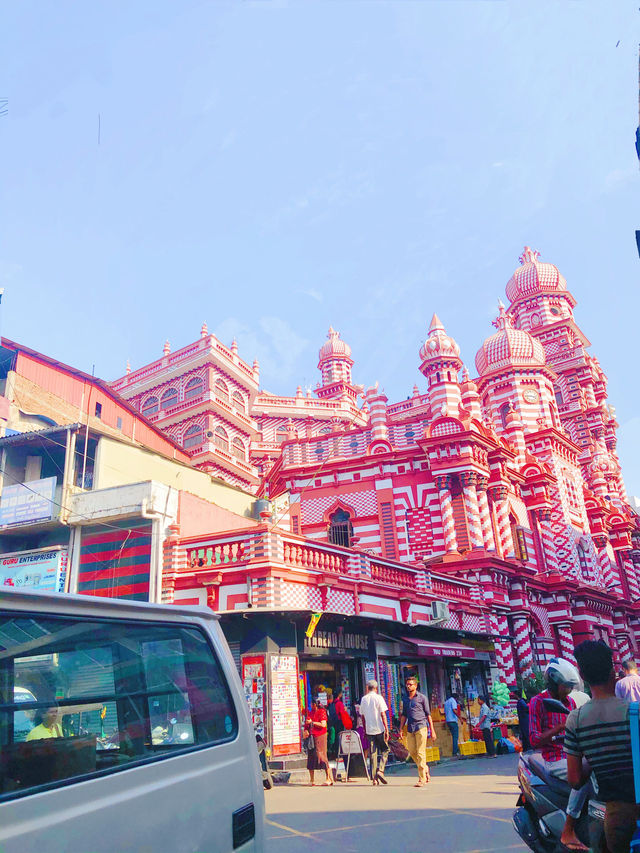 Pluck 🌿 the pink mosque 🕌 in Colombo.