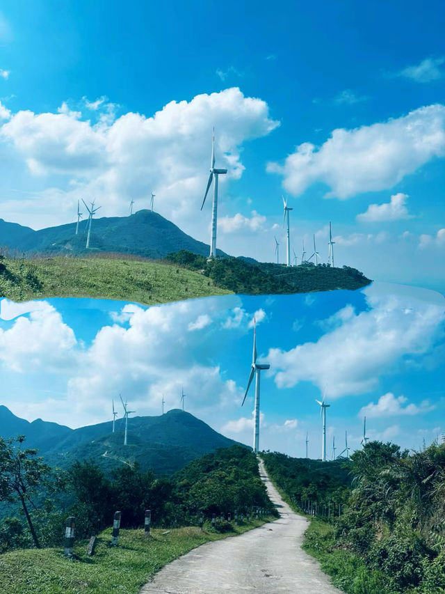 風車山浮山嶺一個拍照不需要濾鏡的地方！