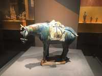 西安的博物館都有駱駝，馬？不，也有騾子