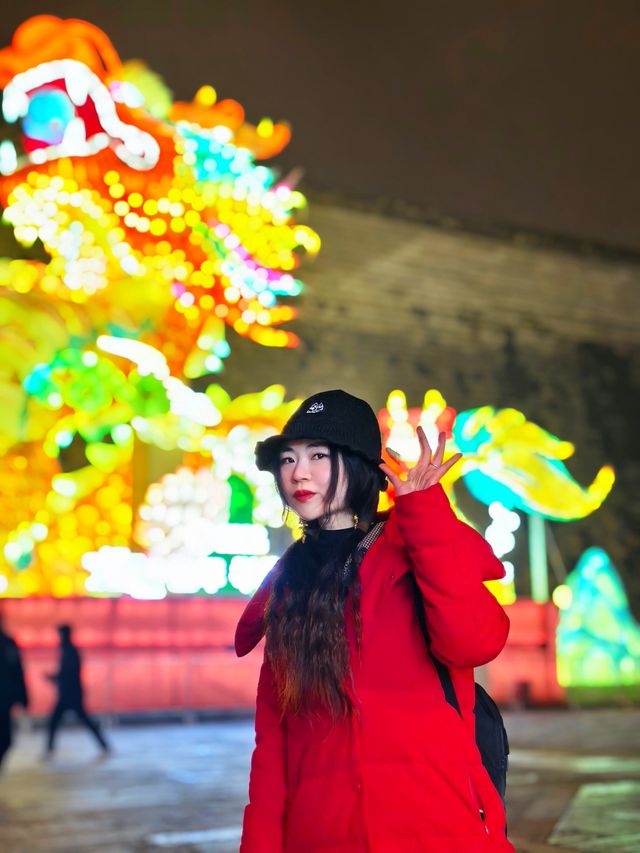南京老門東，五彩繽紛龍燈，還有最大的生肖燈