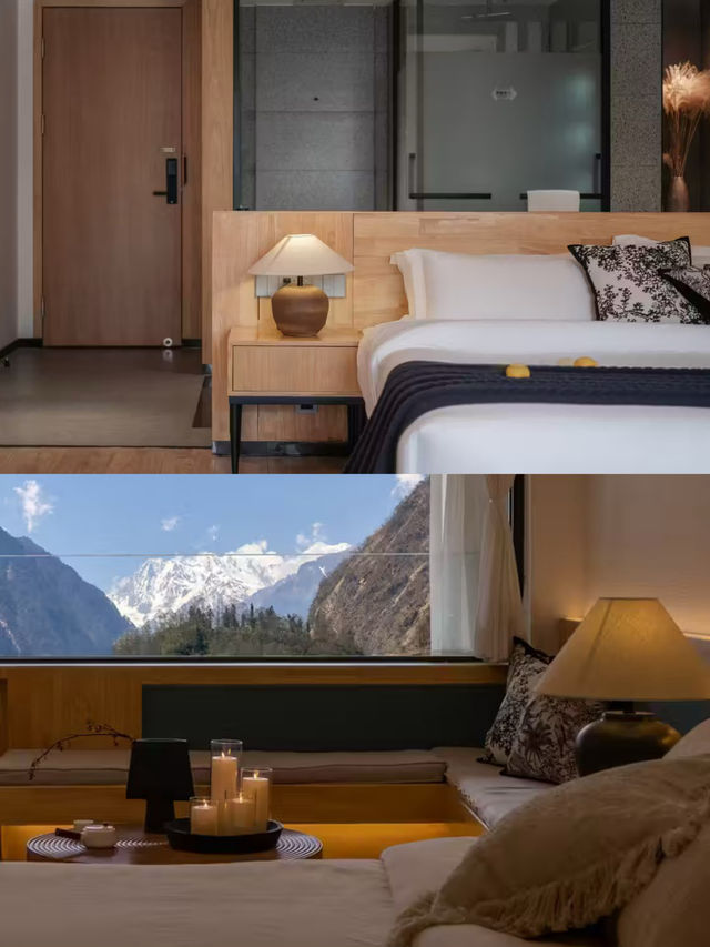 海螺溝冬季封神！90%機率看日照金山+私湯民宿