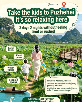 Relaxed 3-day, 2-night family guide to our second trip to Puzhehei | Easy and unhurried