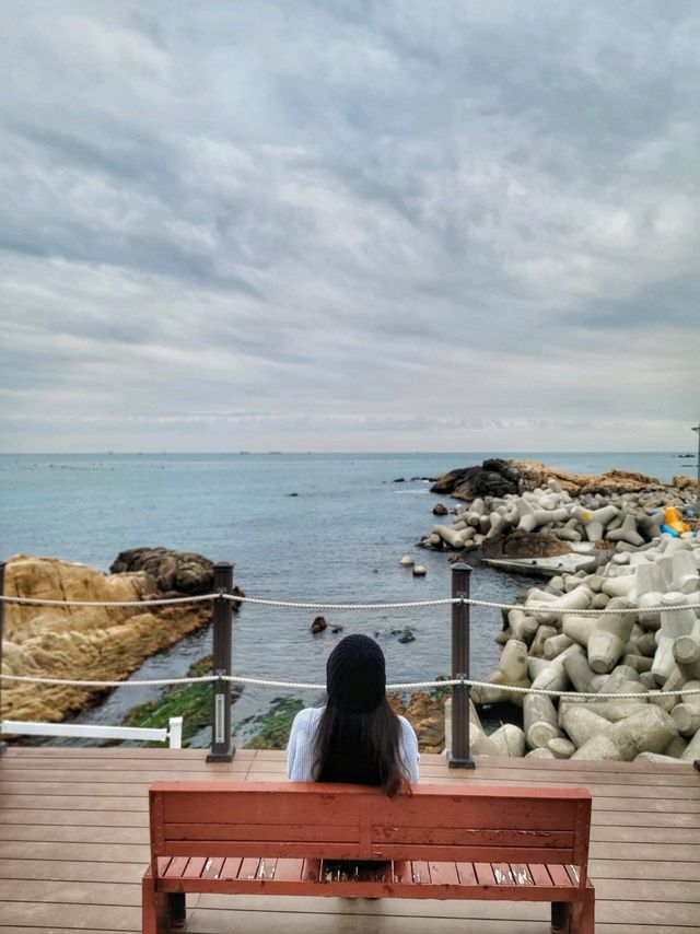 예쁜성당과 오션뷰 콜라보로 포토존의 완성💒🌊