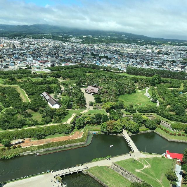 北海道大人氣景點❤️五稜郭塔😌高空遙望星星公園😍超令市景