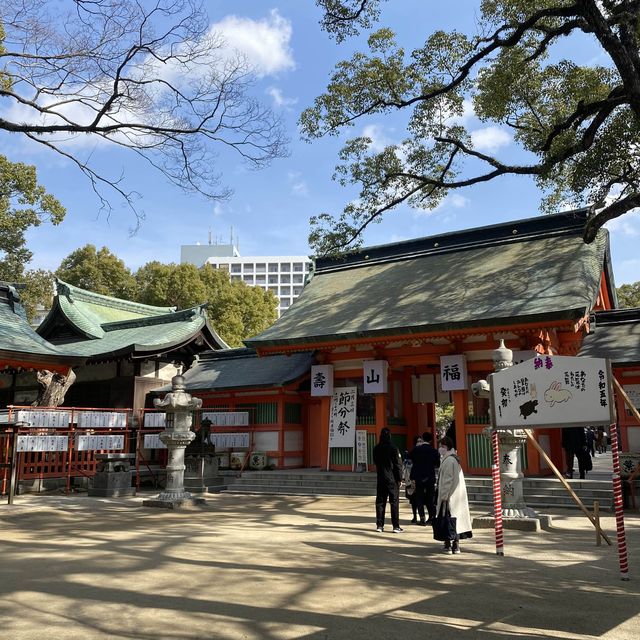 Best view of the Sumiyoshi Jinja