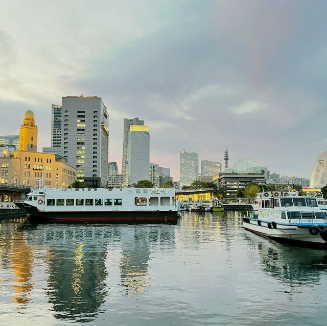  ท้องฟ้าสวยๆที่ท่าเรือโยโกฮาม่า ไม่ไปไม่รู้